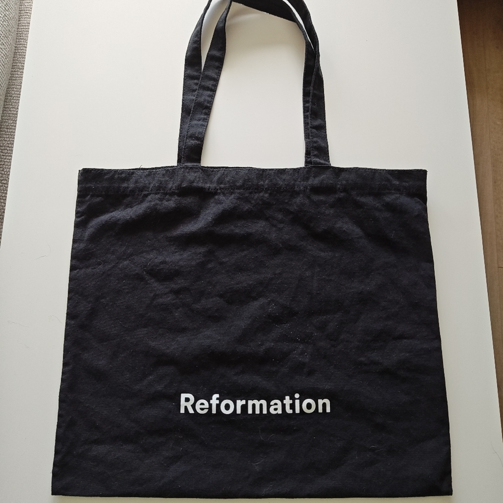 Reformation Black Tote Bag